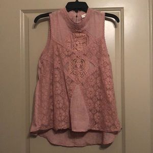 Mauve pink blouse